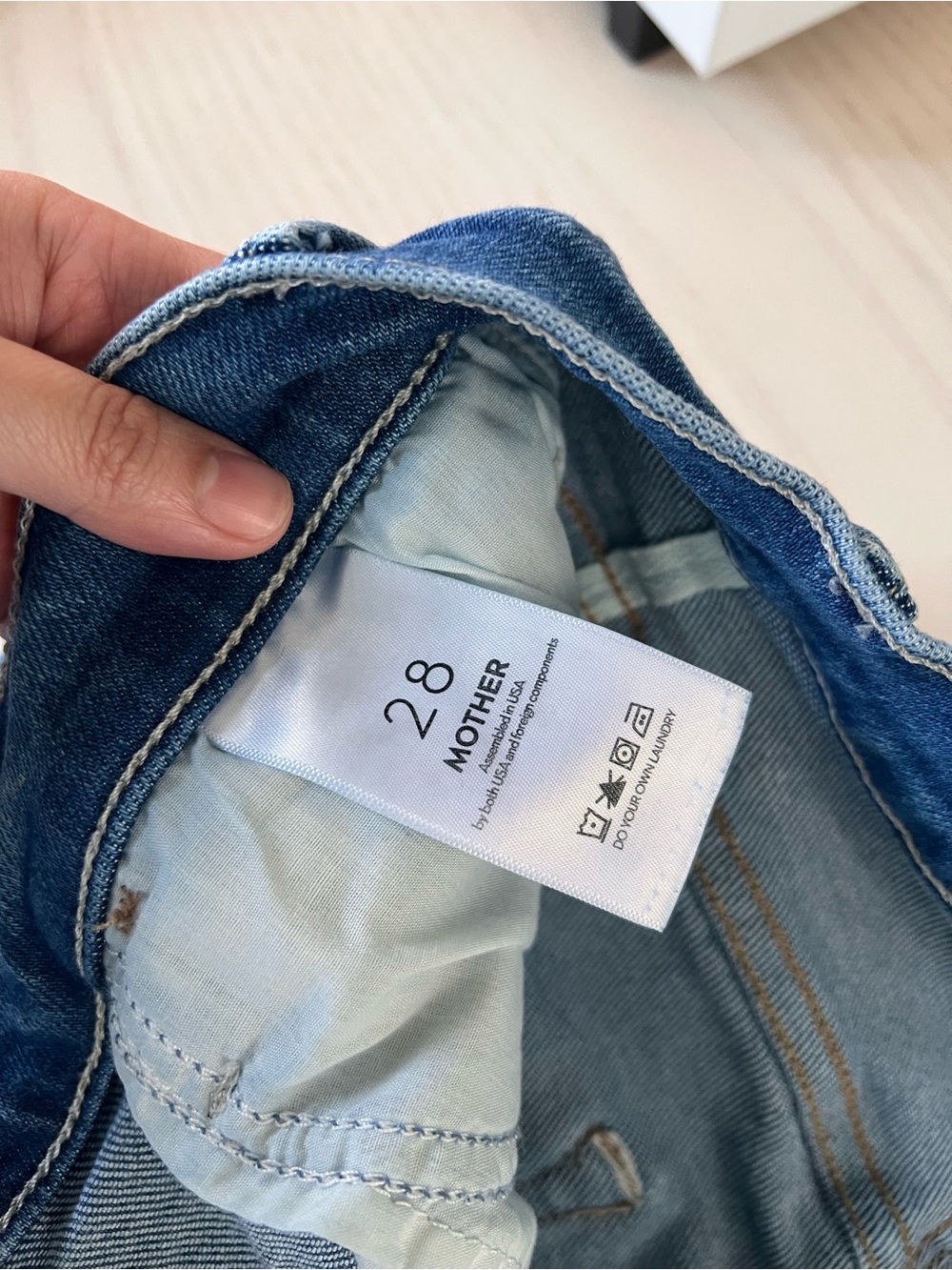 Sold - MOTHER Ankle Fray Denim Jeans - Picture 5 of 12